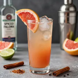 Spiced Paloma Cocktail
