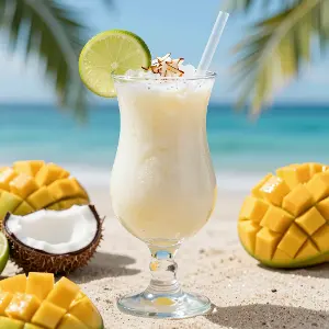 Frozen Mango Coconut Daiquiri