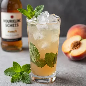 Sparkling Peach Mint Julep