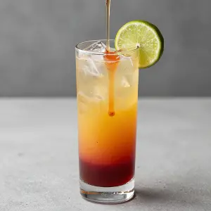 Rum Sunset Cocktail