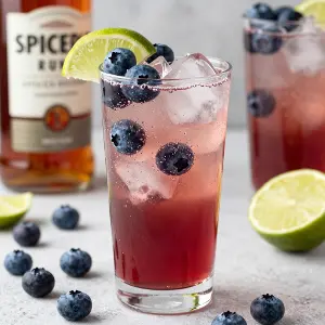 Spiced Blueberry Rum Punch