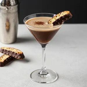 Chocolate Covered Biscotti Martini