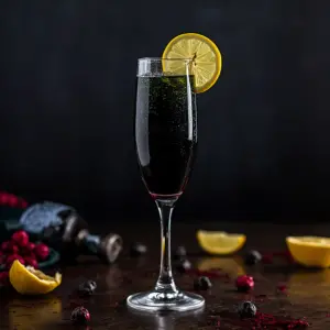 Black Magic Champagne Cocktail
